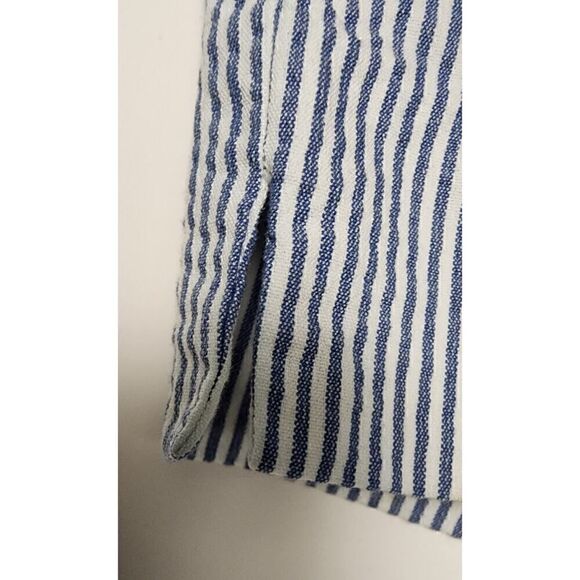 Talbots Striped Blue/White Business Casual Ankle Pants Size 14 - Picture 8 of 8
